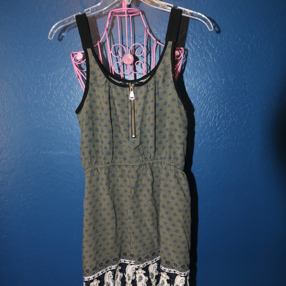 J for Justify Dark Olive Green Sleeveless Dress